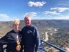 On vacation in Santa Fe, New Mexico, Terry & Rick posed at Lookout Point high above the Rio Grande.